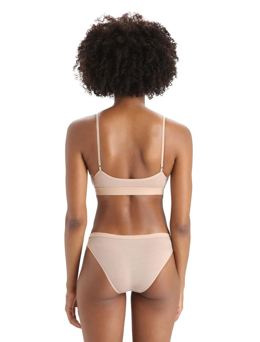 Soutien Gorge Icebreaker Merino Siren Femme Kaki Doré | FR 1818XYUF